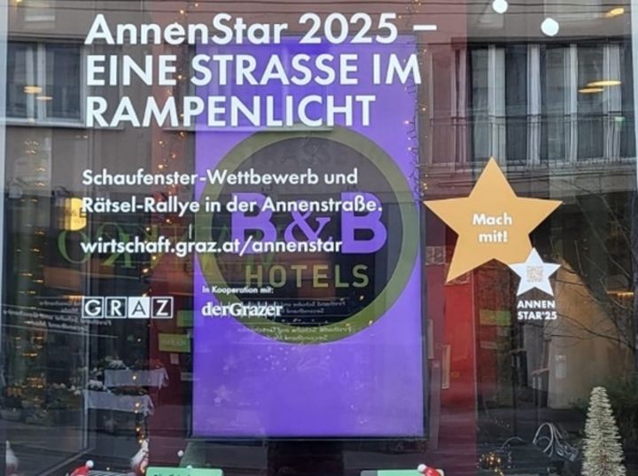 Beklebtes Schaufenster