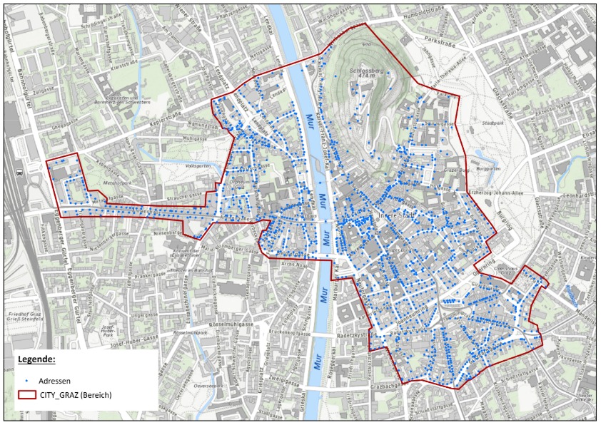 Fördergebiet Kernzone der Grazer Innenstadt